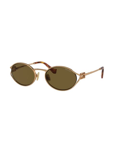 miu miu gold frame sunglasses|miu miu sunglasses sale.